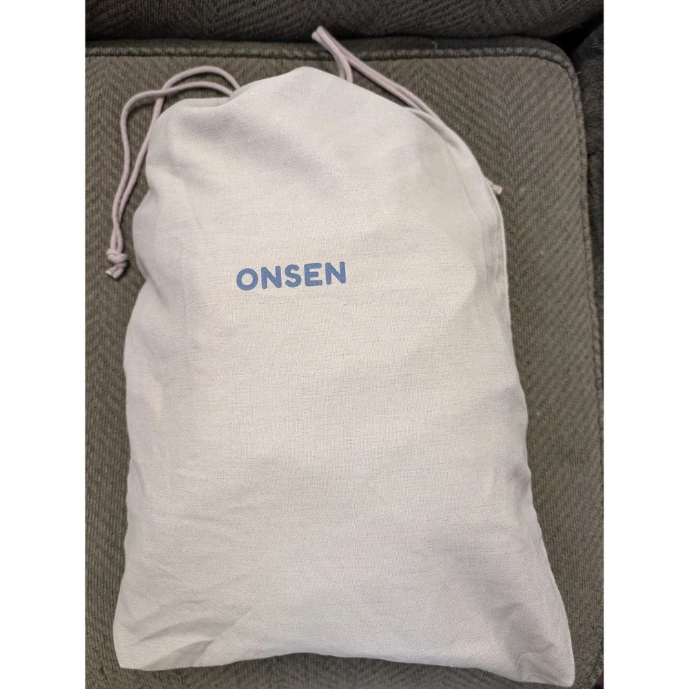 Onsen Huckberry Supima Waffle Bath Robe Twilight Blue - Size Medium New with Bag